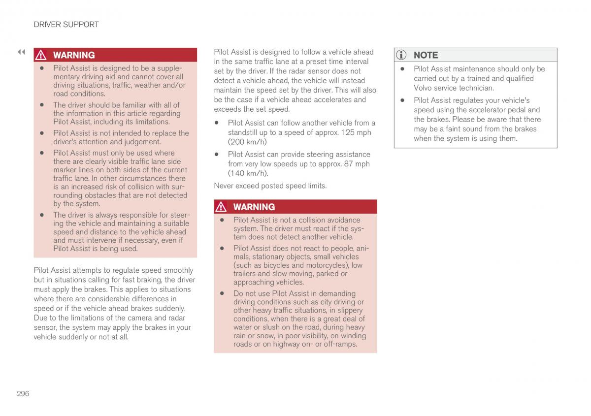 Volvo XC90 II 2 owners manual / page 298