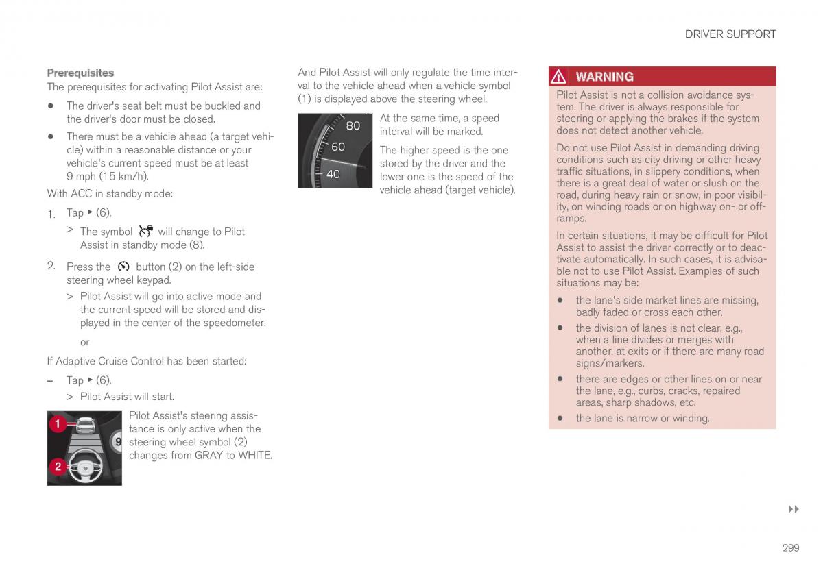 Volvo XC90 II 2 owners manual / page 301