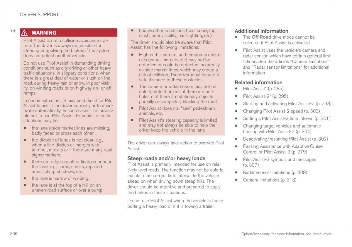 Volvo XC90 II 2 owners manual / page 308