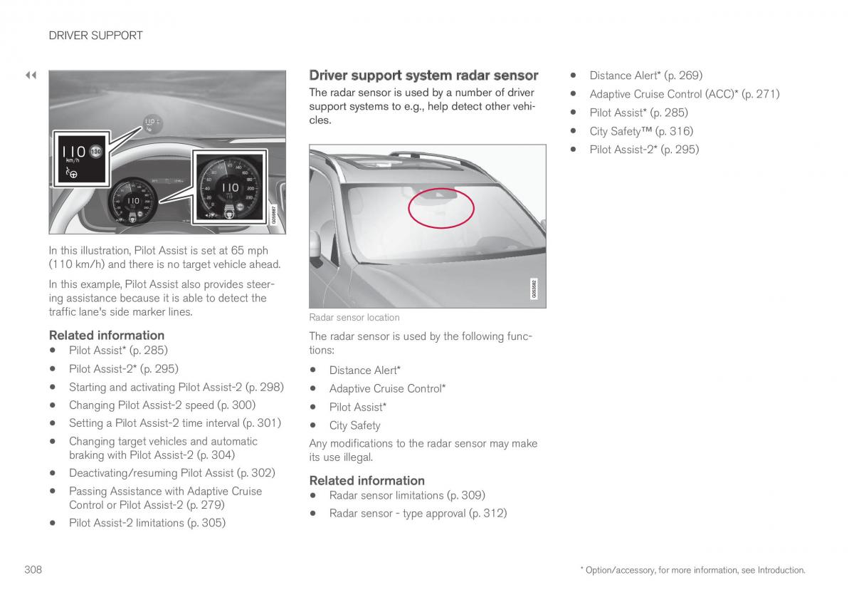 Volvo XC90 II 2 owners manual / page 310