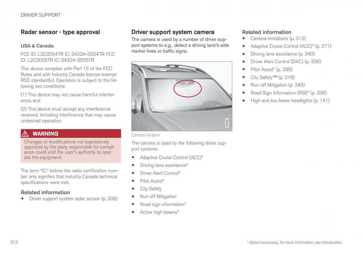 Volvo XC90 II 2 owners manual / page 314