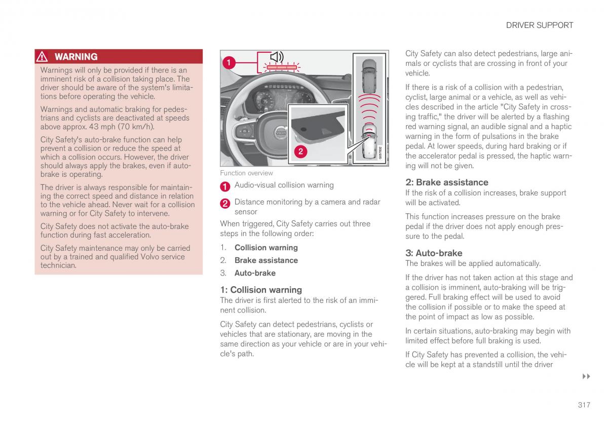 Volvo XC90 II 2 owners manual / page 319