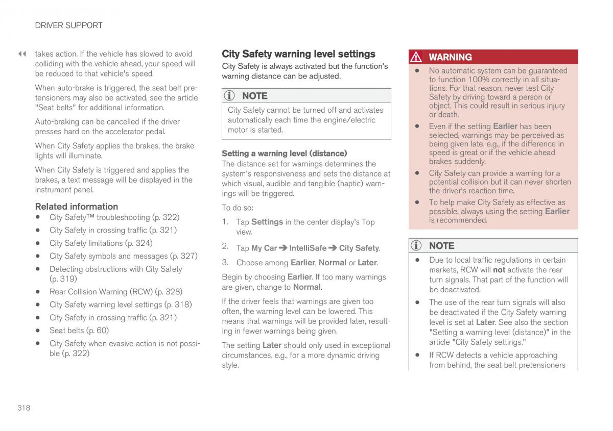 Volvo XC90 II 2 owners manual / page 320