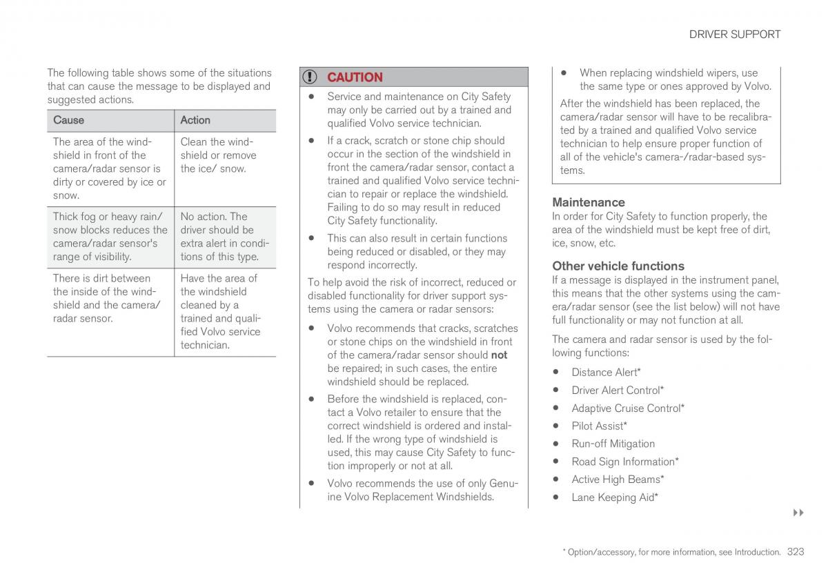 Volvo XC90 II 2 owners manual / page 325