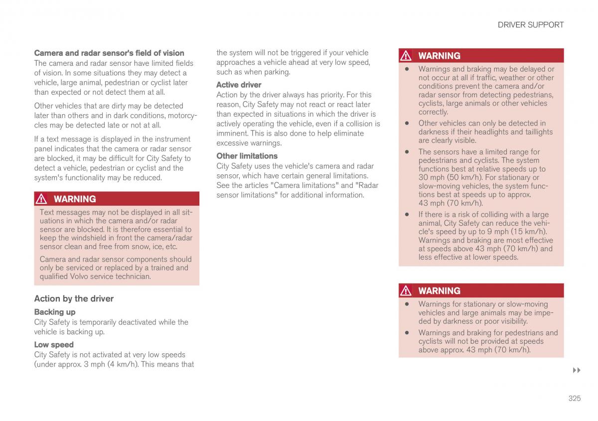 Volvo XC90 II 2 owners manual / page 327