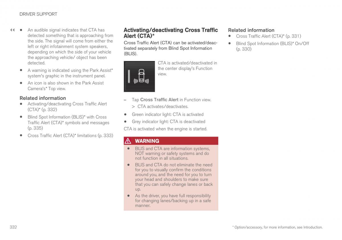 Volvo XC90 II 2 owners manual / page 334