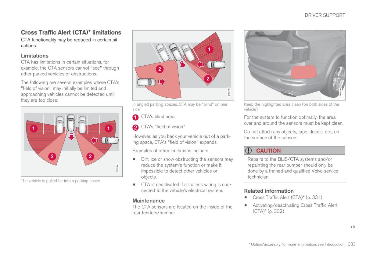 Volvo XC90 II 2 owners manual / page 335