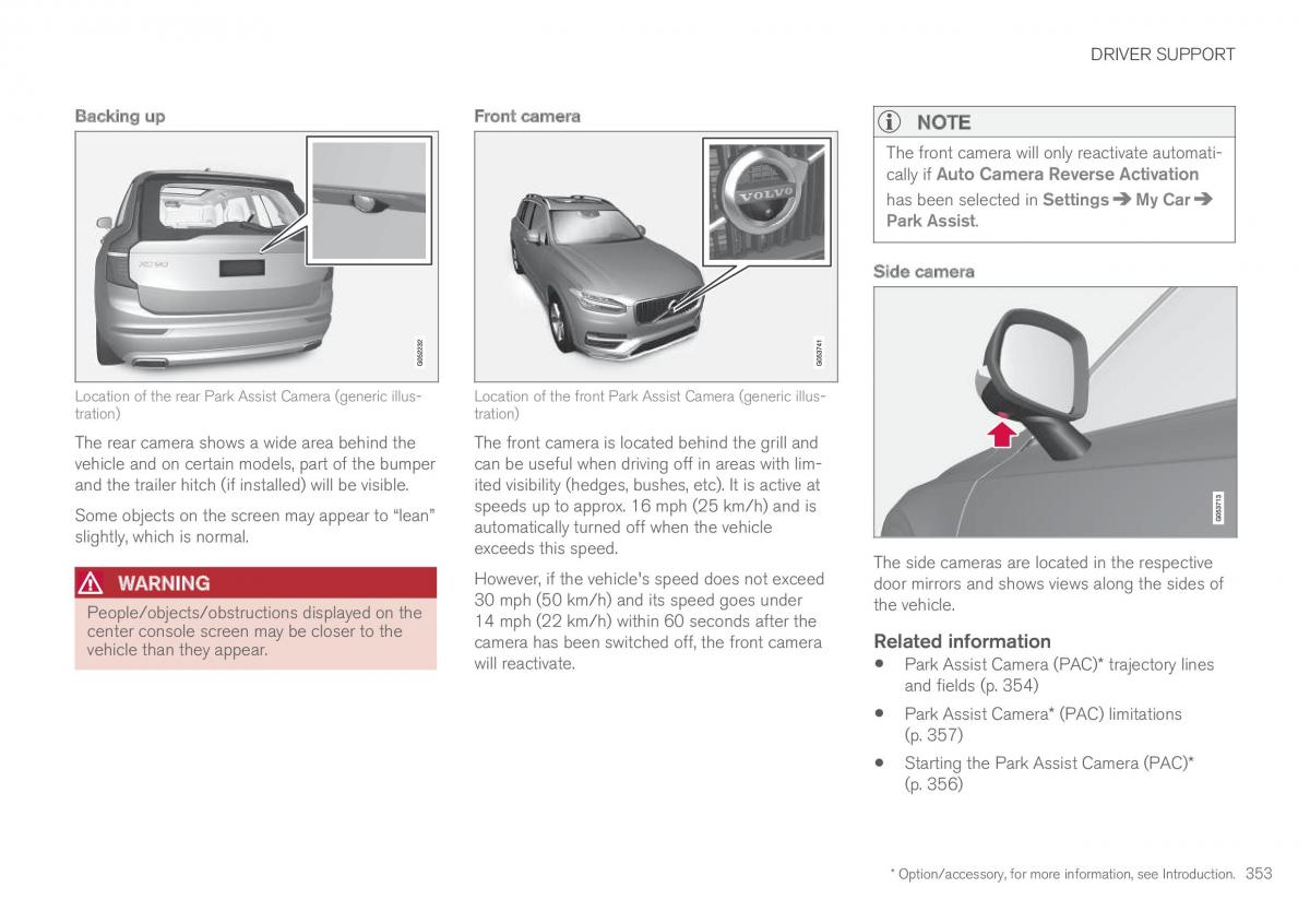 Volvo XC90 II 2 owners manual / page 355