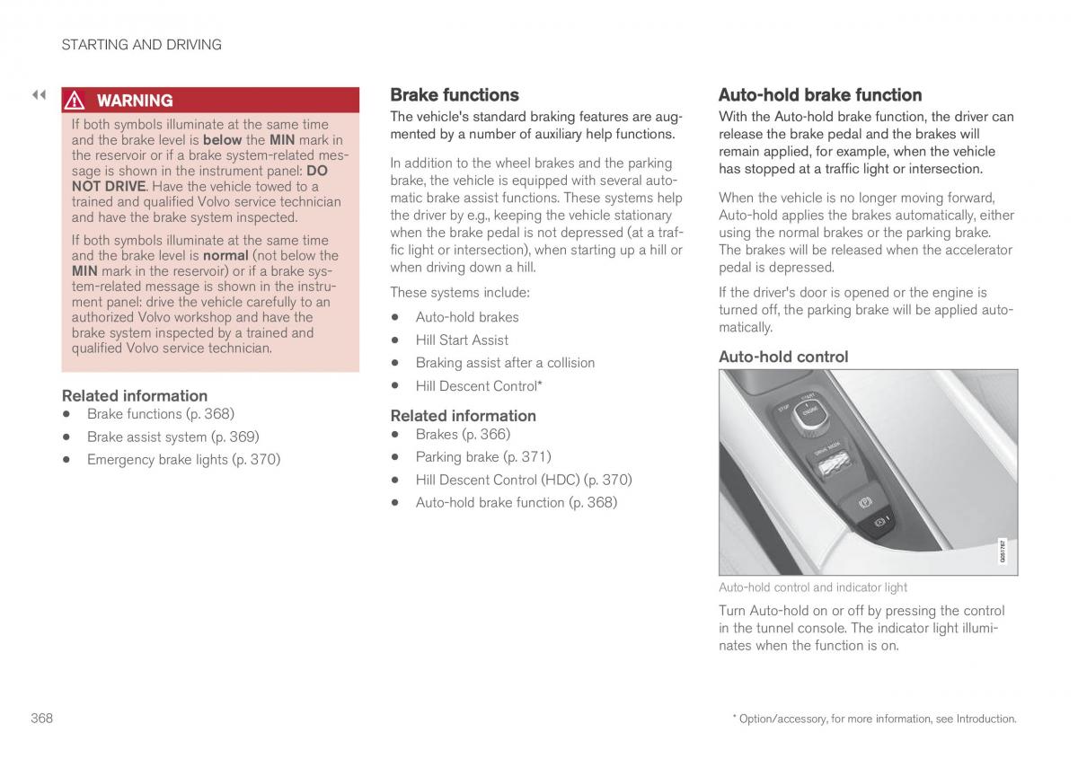 Volvo XC90 II 2 owners manual / page 370