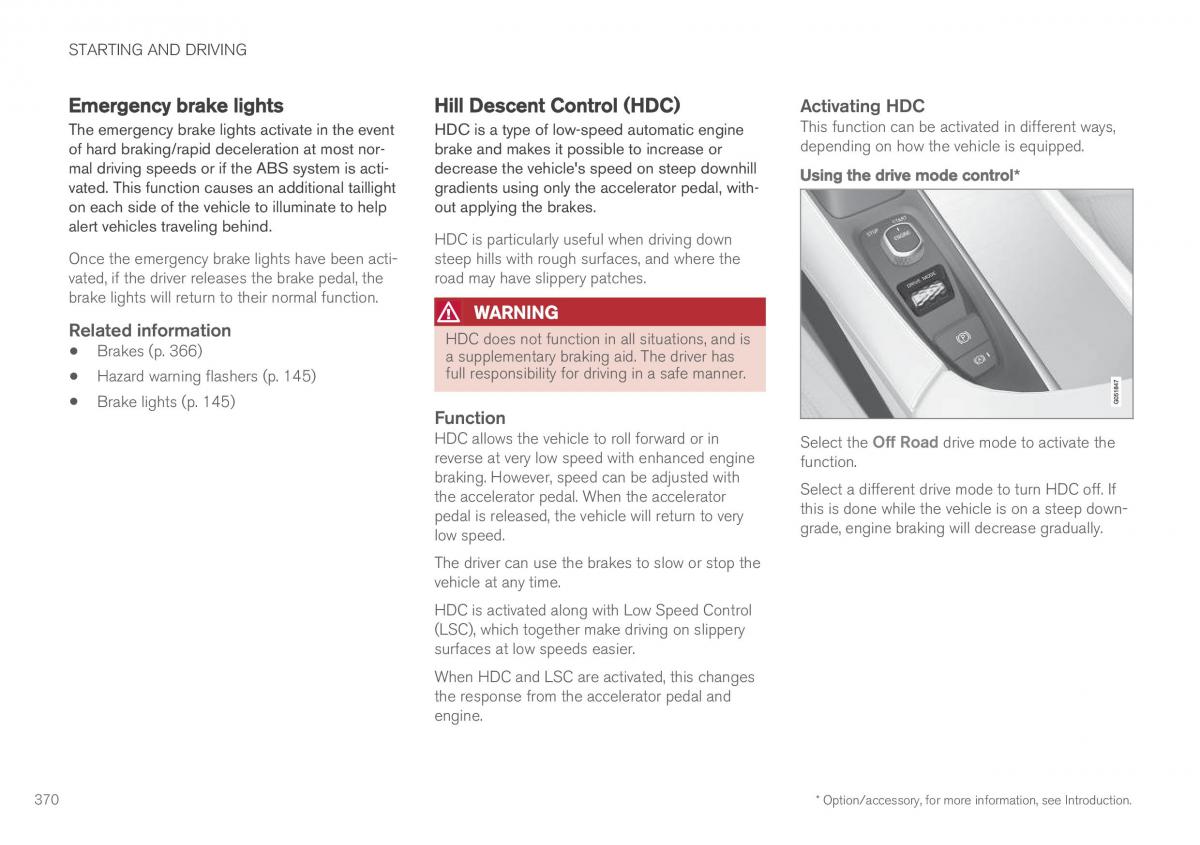 Volvo XC90 II 2 owners manual / page 372