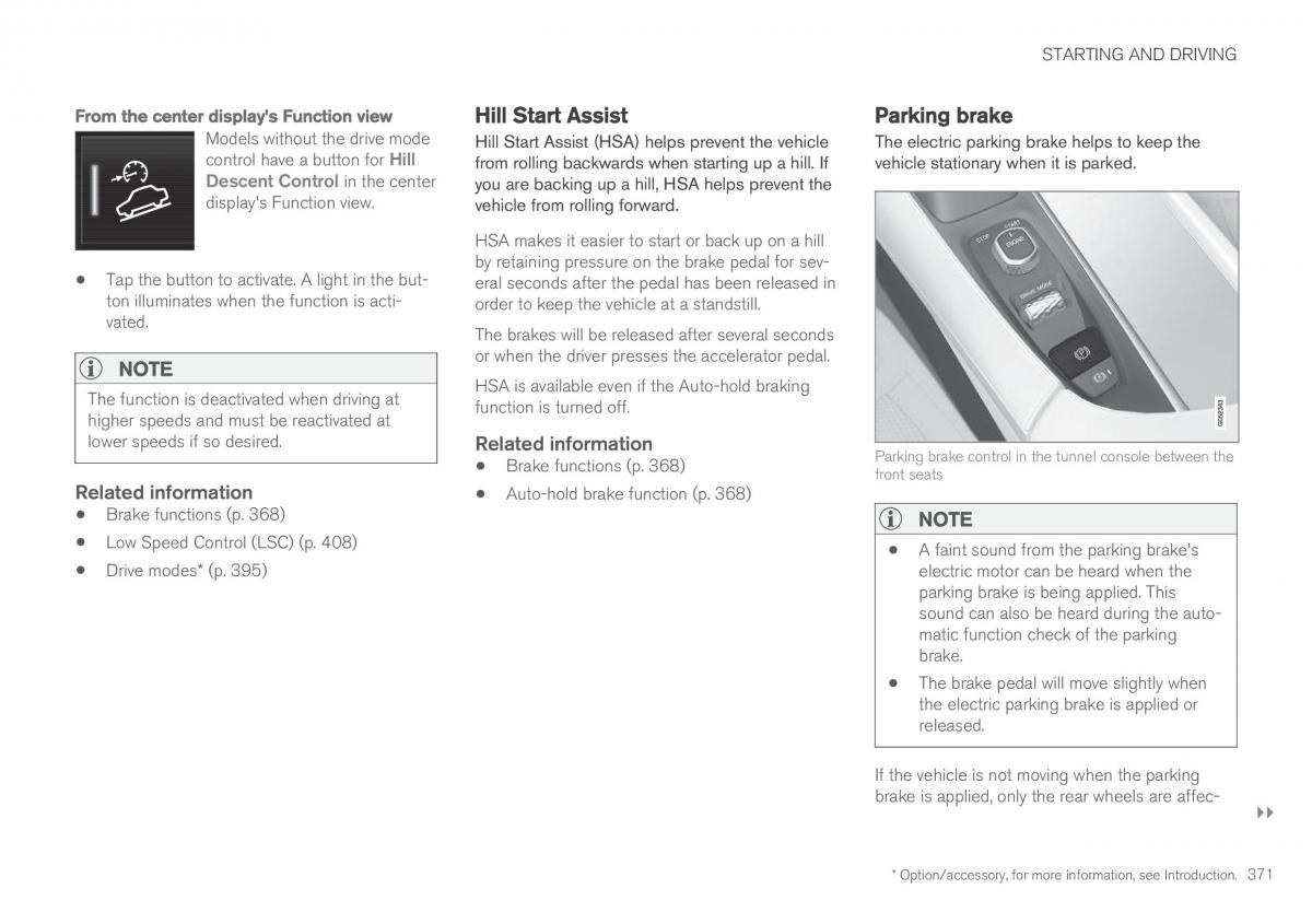 Volvo XC90 II 2 owners manual / page 373