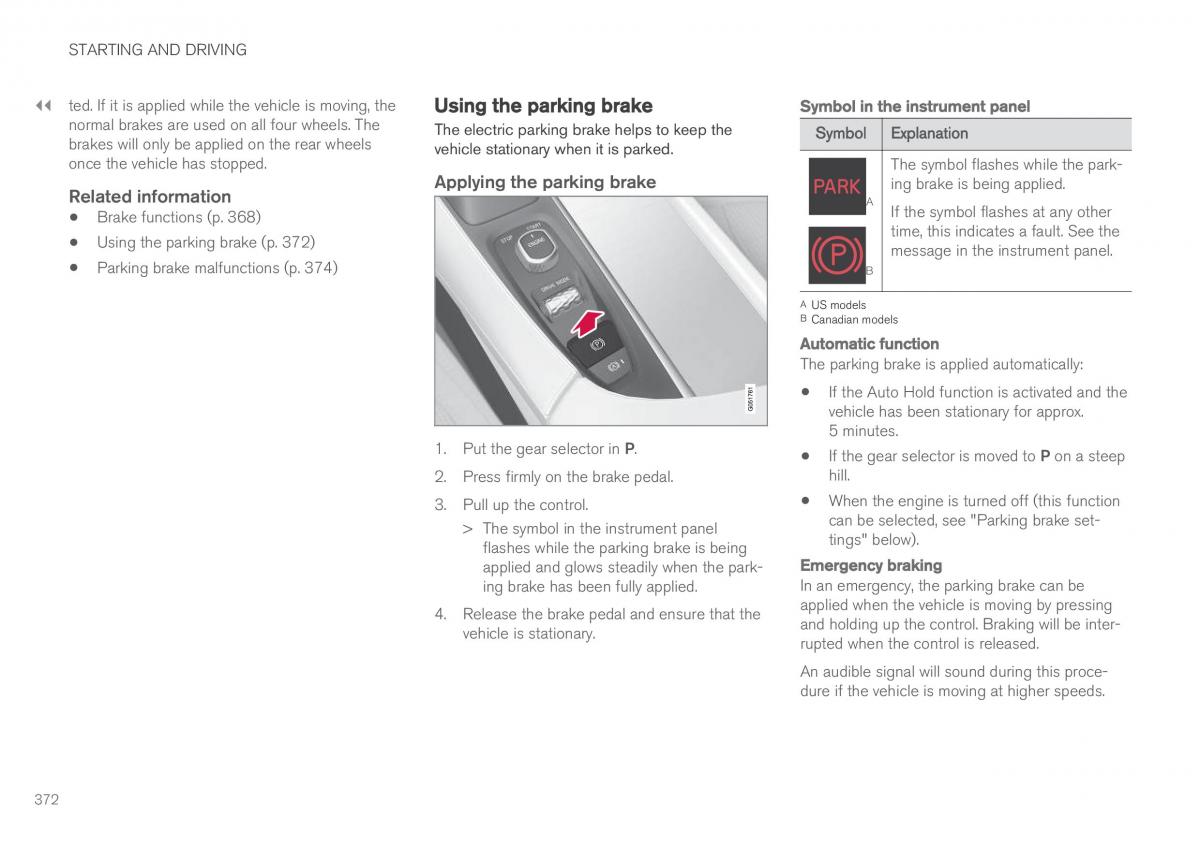 Volvo XC90 II 2 owners manual / page 374