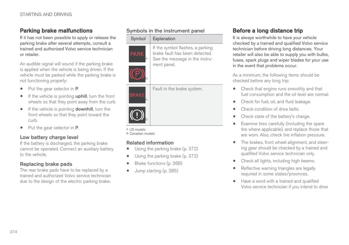 Volvo XC90 II 2 owners manual / page 376