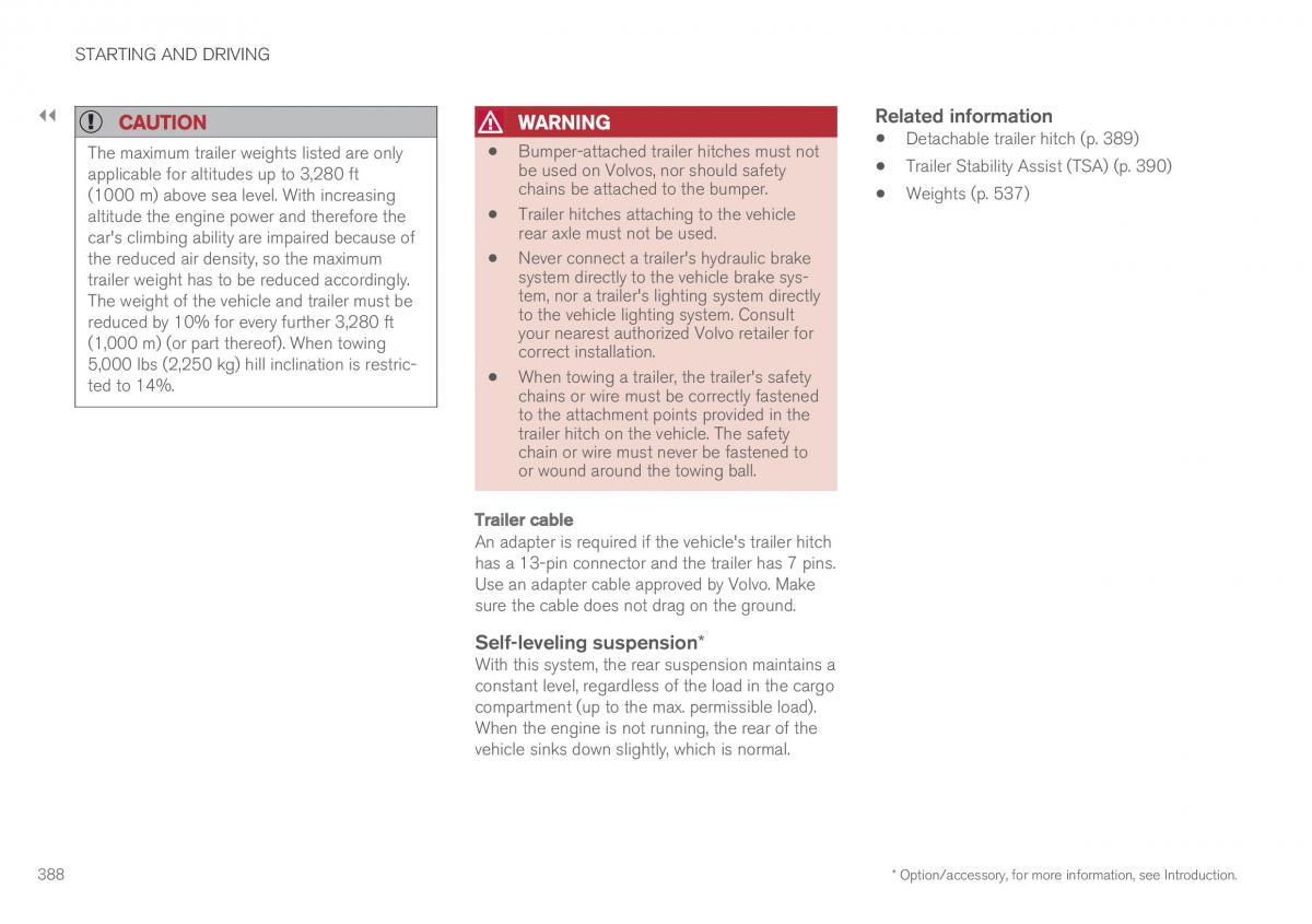 Volvo XC90 II 2 owners manual / page 390