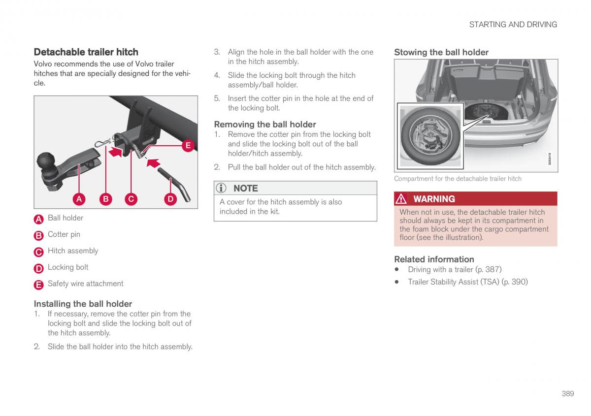 Volvo XC90 II 2 owners manual / page 391