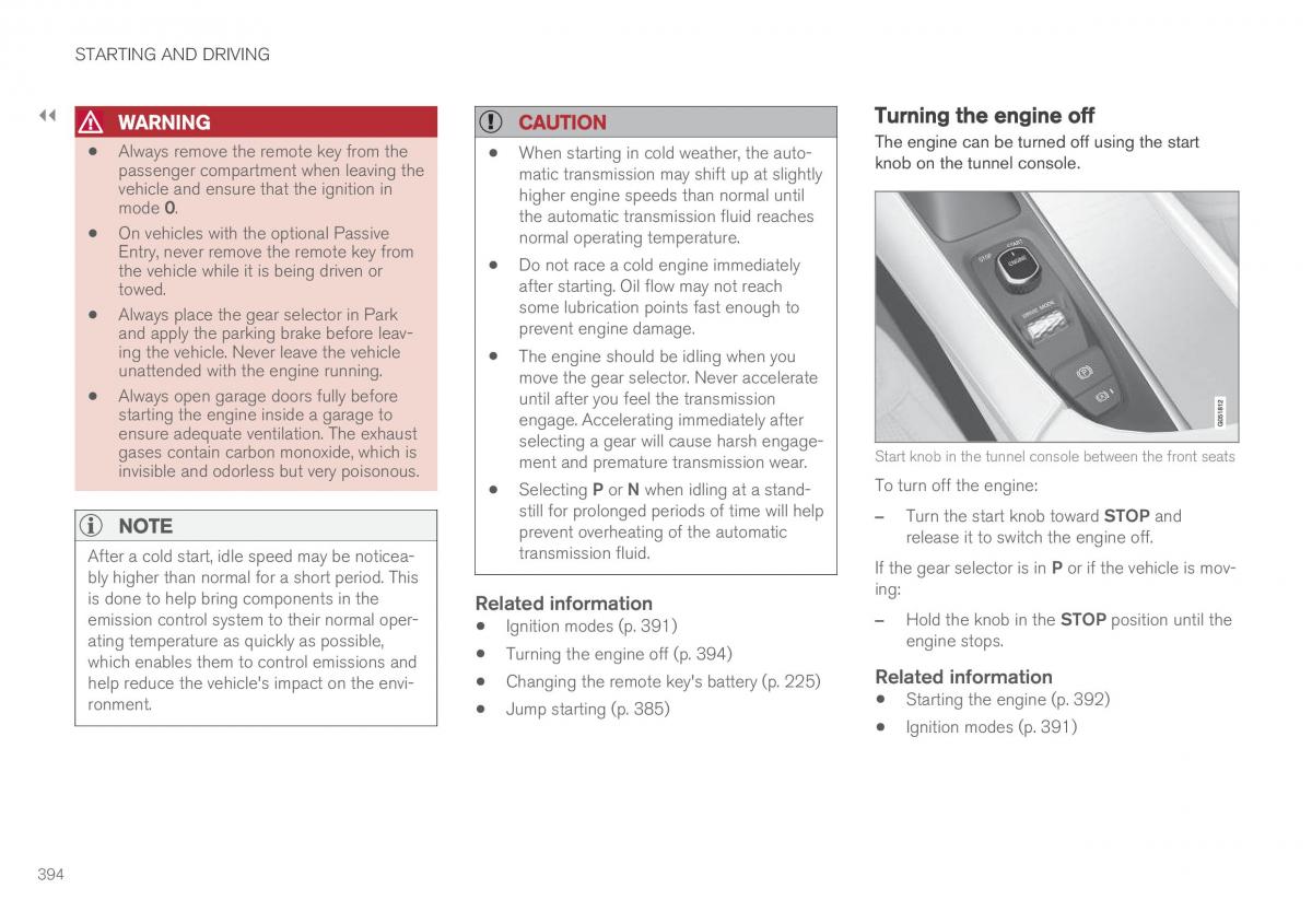 Volvo XC90 II 2 owners manual / page 396