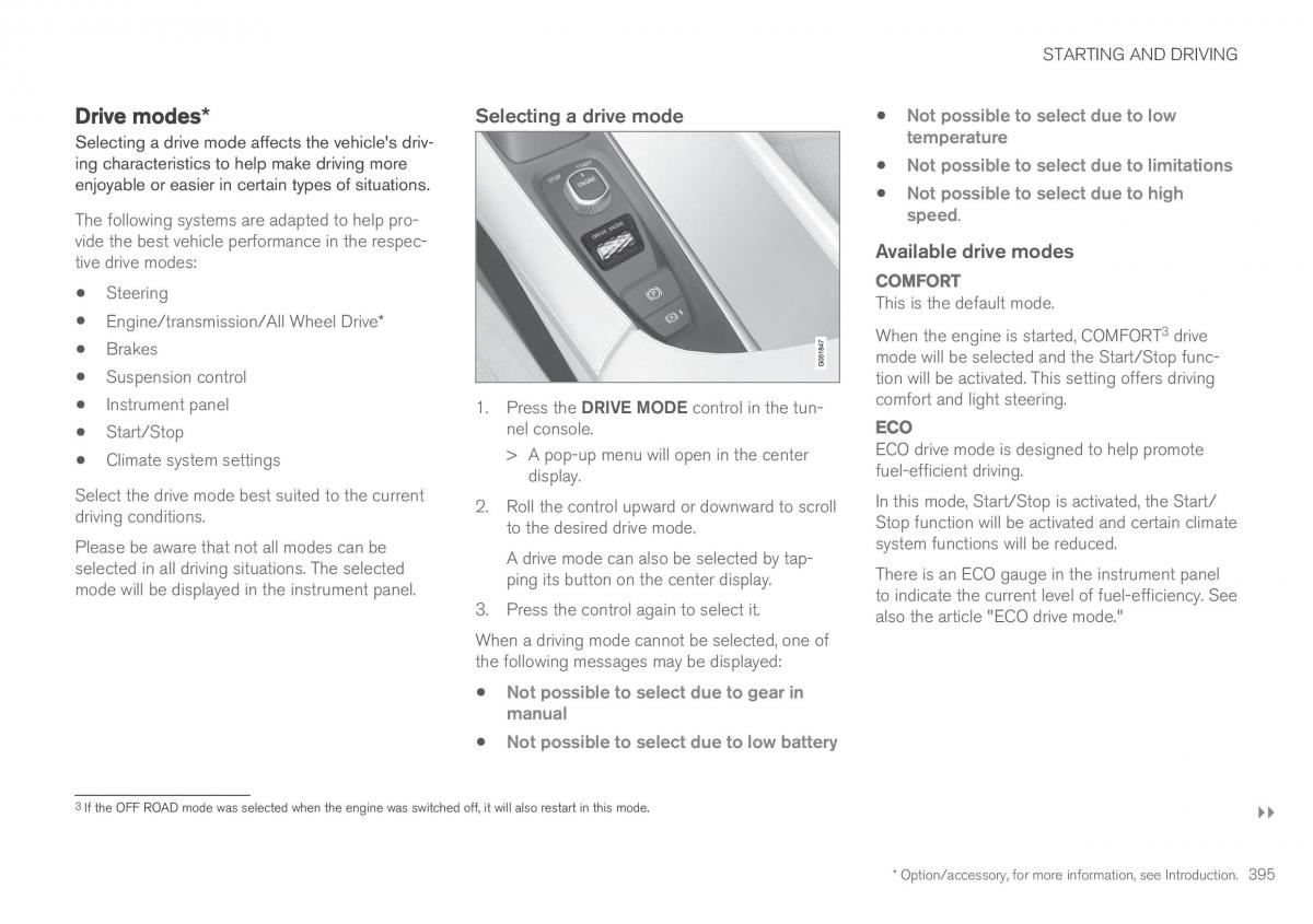 Volvo XC90 II 2 owners manual / page 397