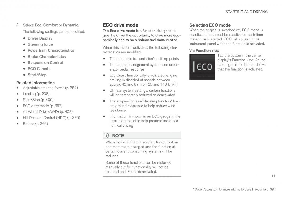 Volvo XC90 II 2 owners manual / page 399