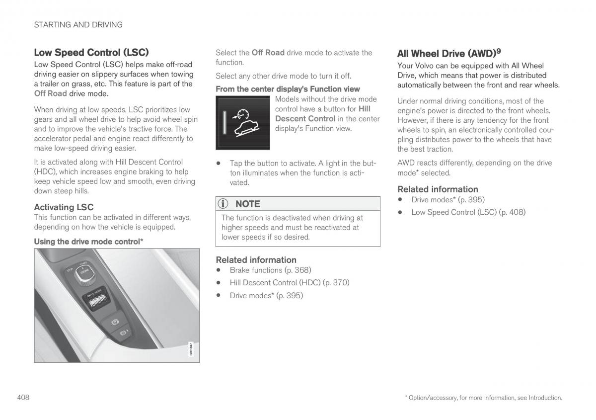 Volvo XC90 II 2 owners manual / page 410