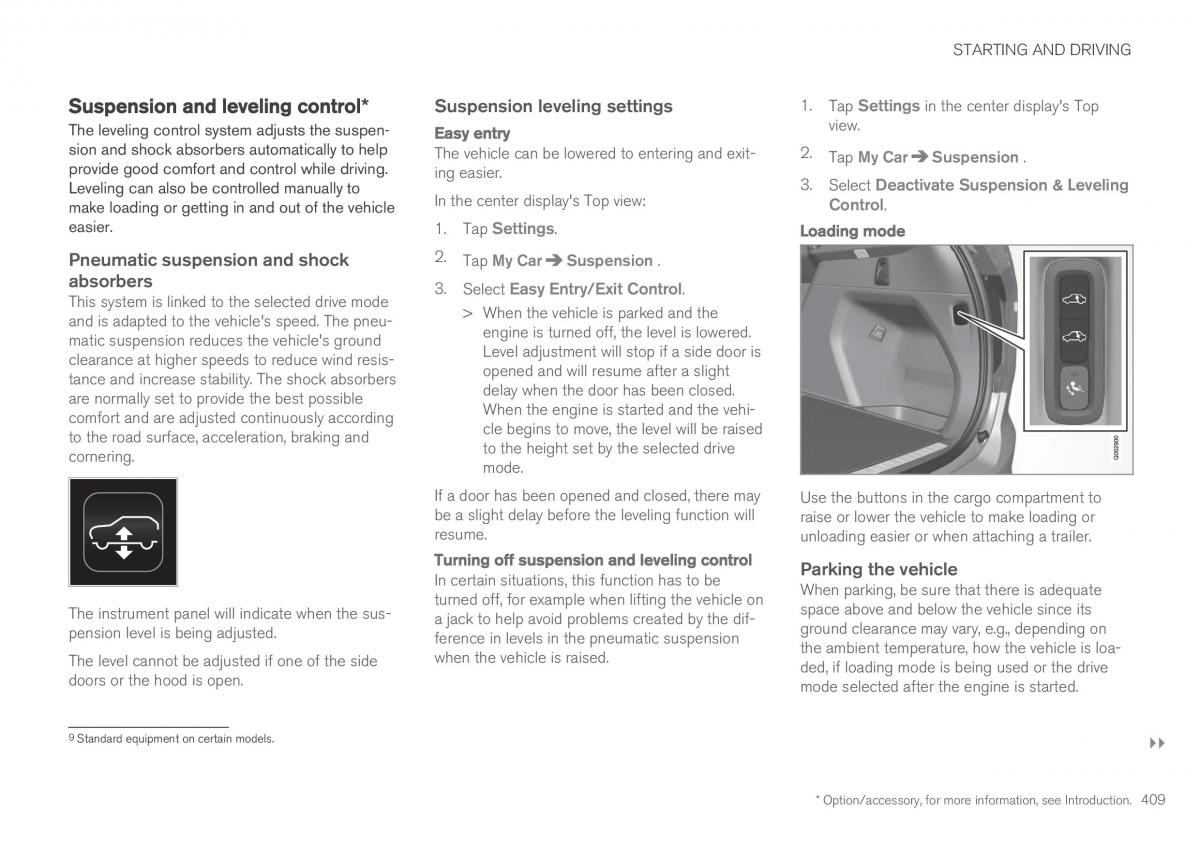 Volvo XC90 II 2 owners manual / page 411