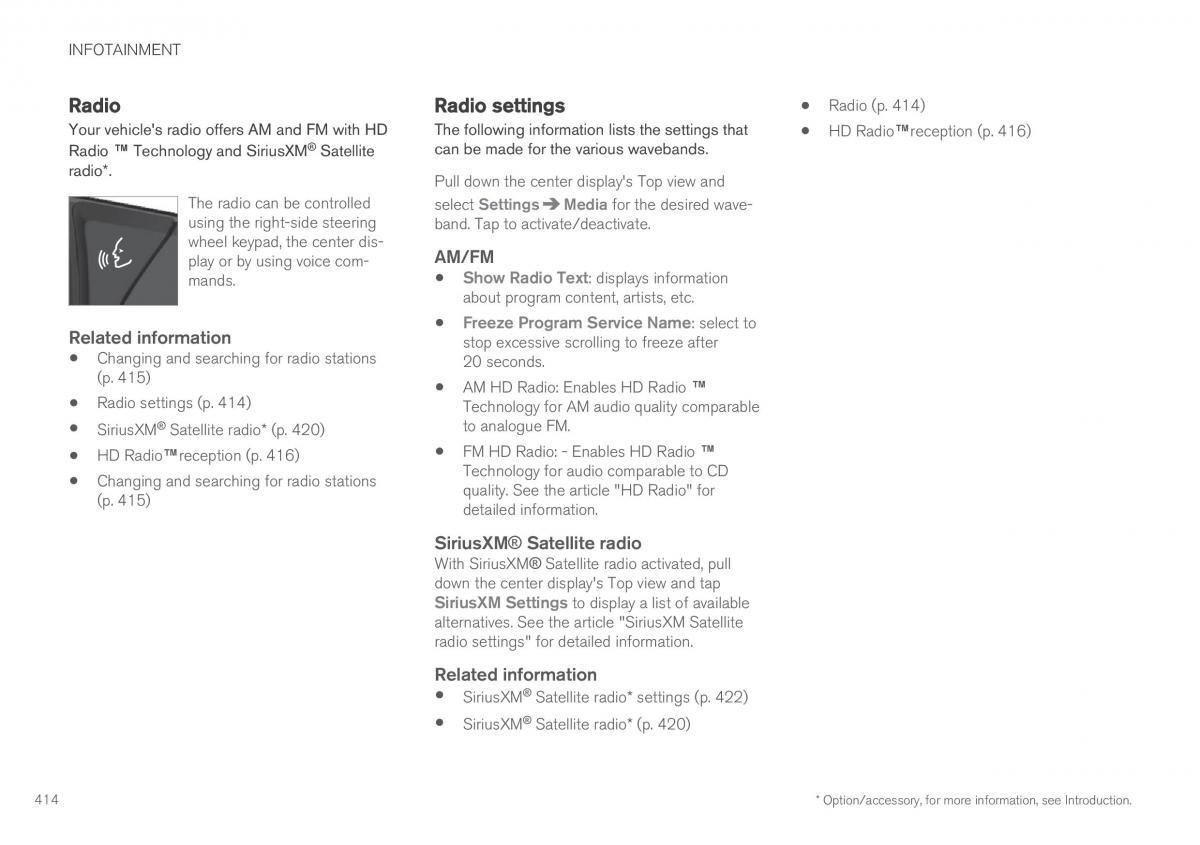 Volvo XC90 II 2 owners manual / page 416