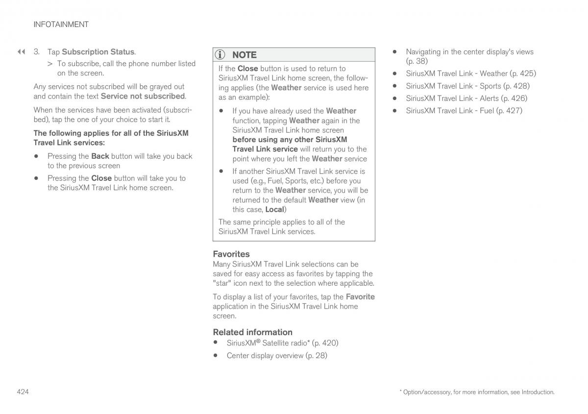 Volvo XC90 II 2 owners manual / page 426