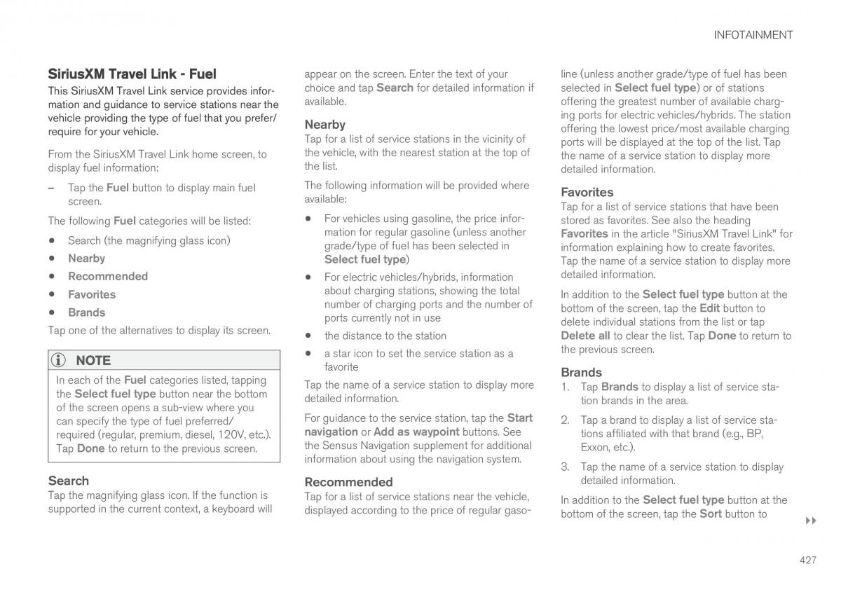 Volvo XC90 II 2 owners manual / page 429