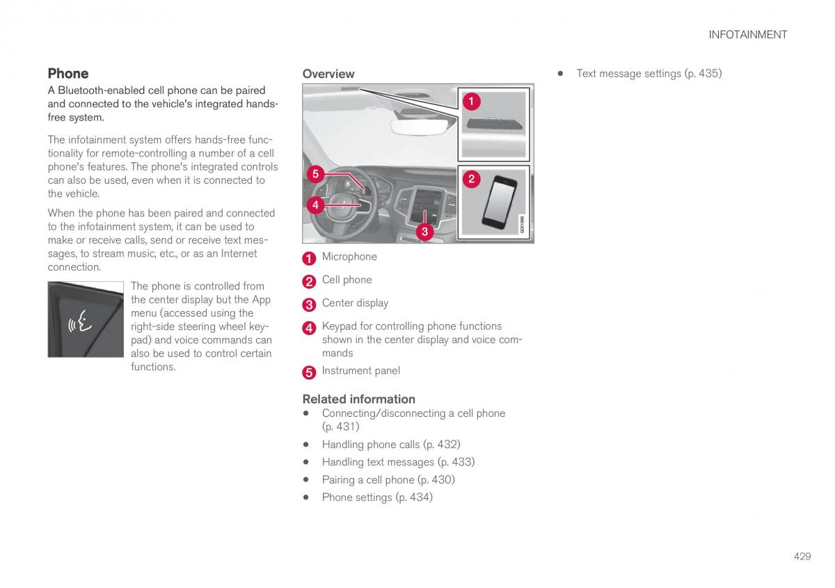 Volvo XC90 II 2 owners manual / page 431