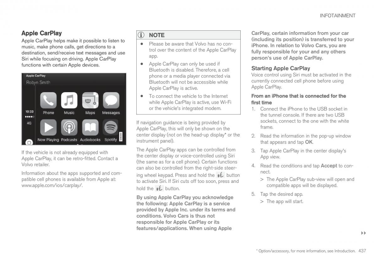 Volvo XC90 II 2 owners manual / page 439