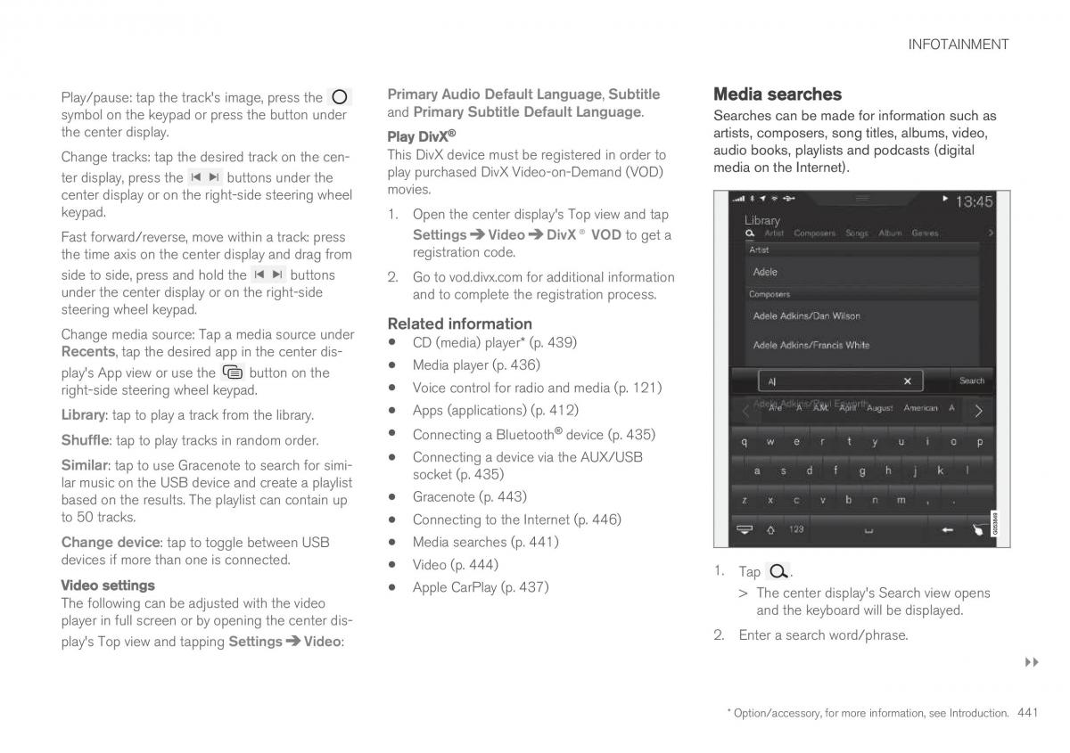 Volvo XC90 II 2 owners manual / page 443