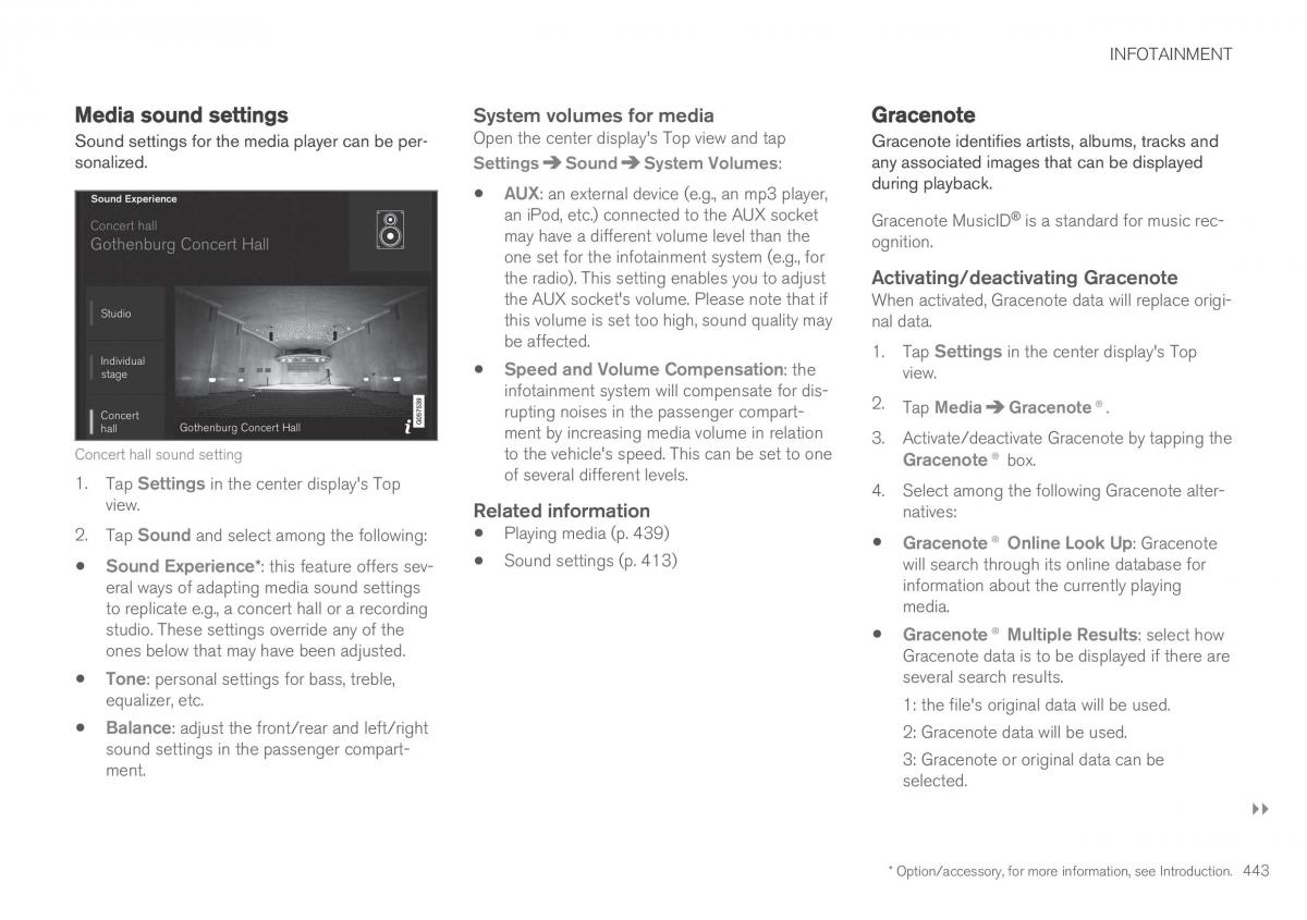 Volvo XC90 II 2 owners manual / page 445