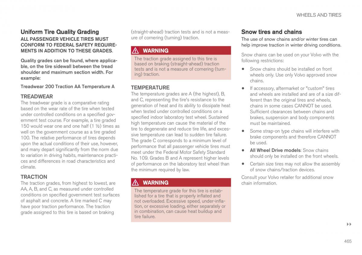 Volvo XC90 II 2 owners manual / page 467