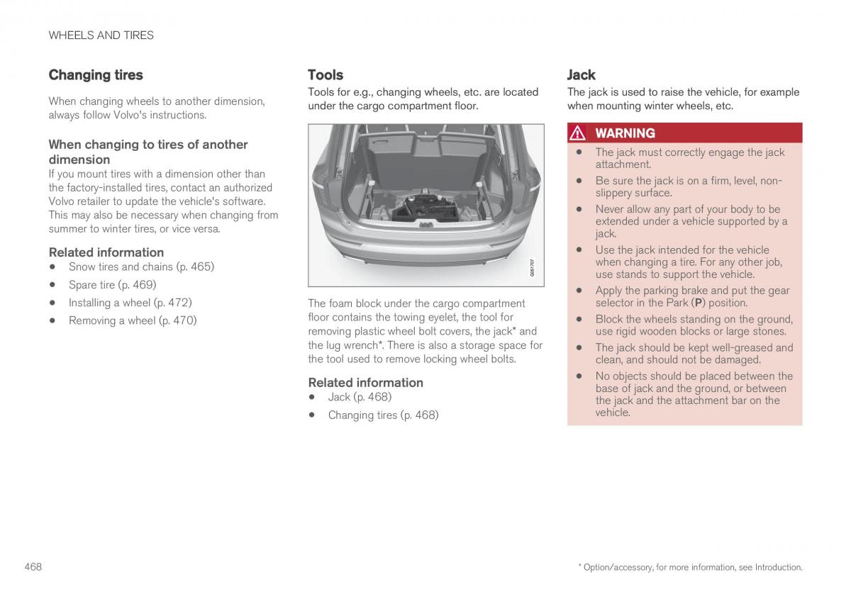 Volvo XC90 II 2 owners manual / page 470