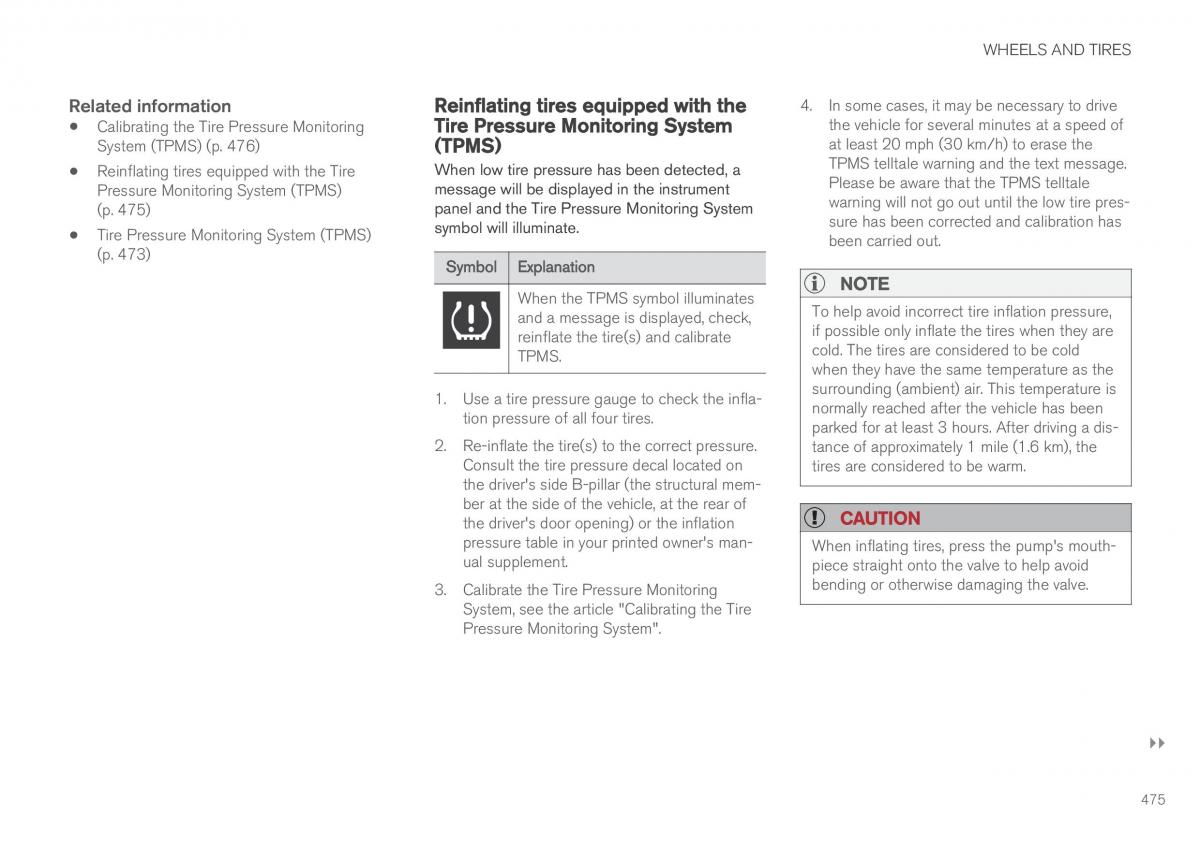 Volvo XC90 II 2 owners manual / page 477