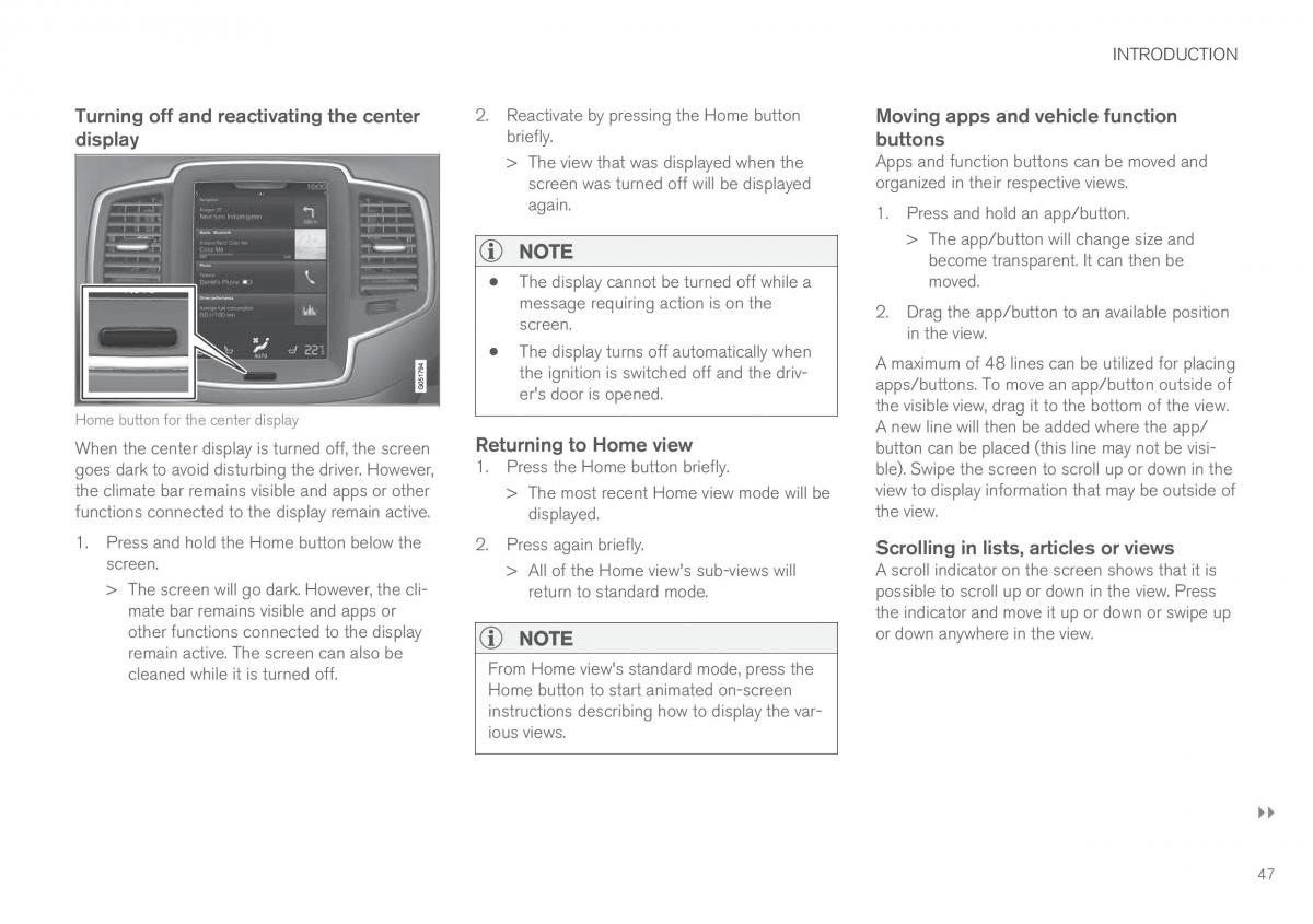 Volvo XC90 II 2 owners manual / page 49