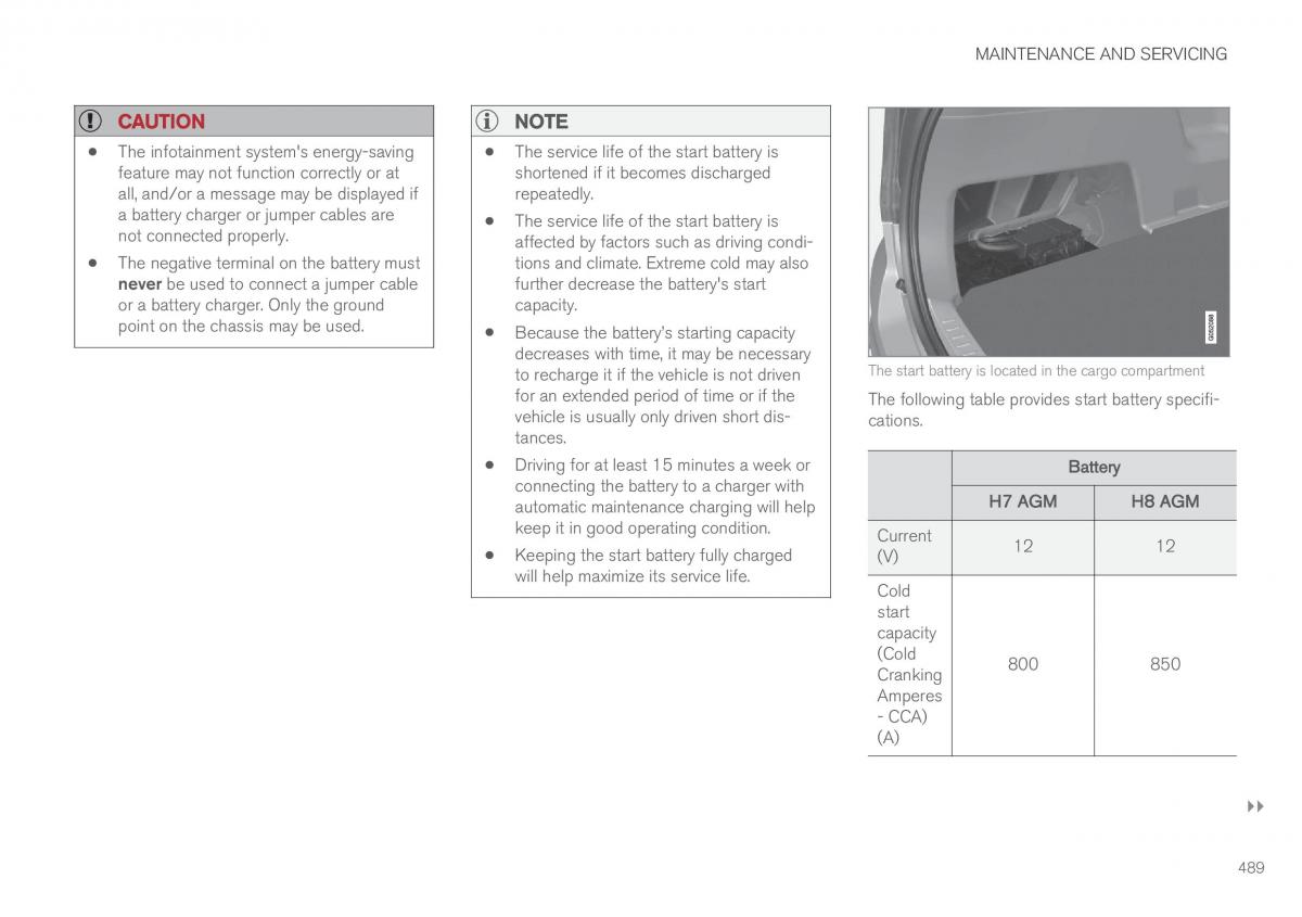 Volvo XC90 II 2 owners manual / page 491