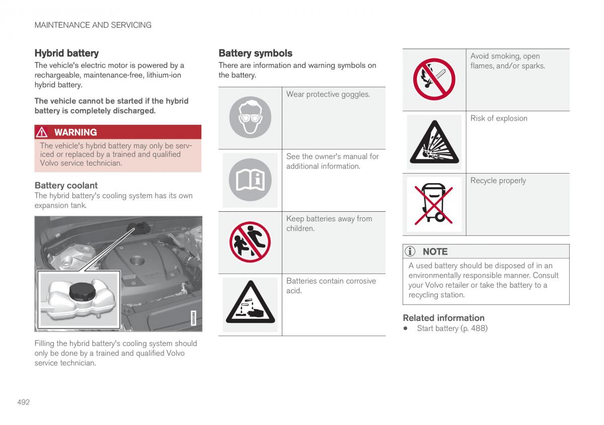 Volvo XC90 II 2 owners manual / page 494