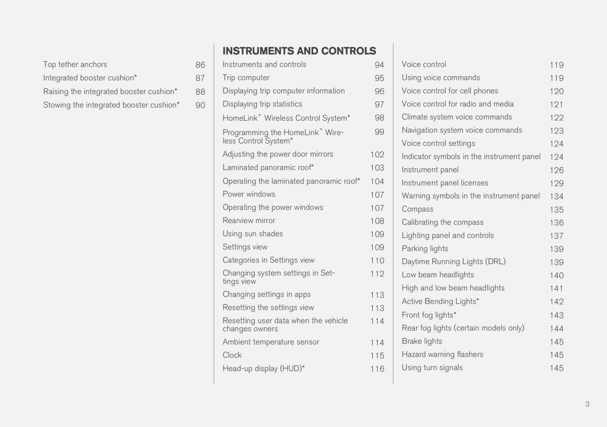 Volvo XC90 II 2 owners manual / page 5