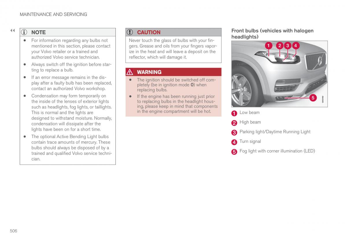 Volvo XC90 II 2 owners manual / page 508