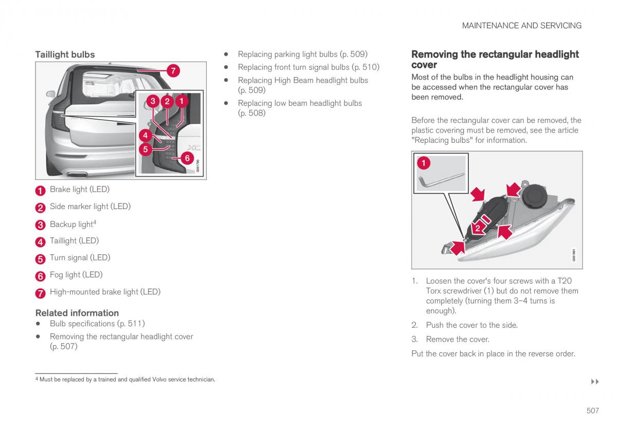 Volvo XC90 II 2 owners manual / page 509