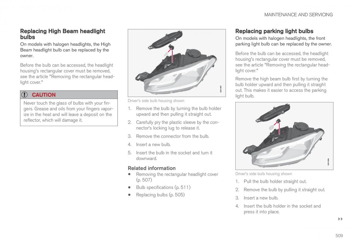 Volvo XC90 II 2 owners manual / page 511