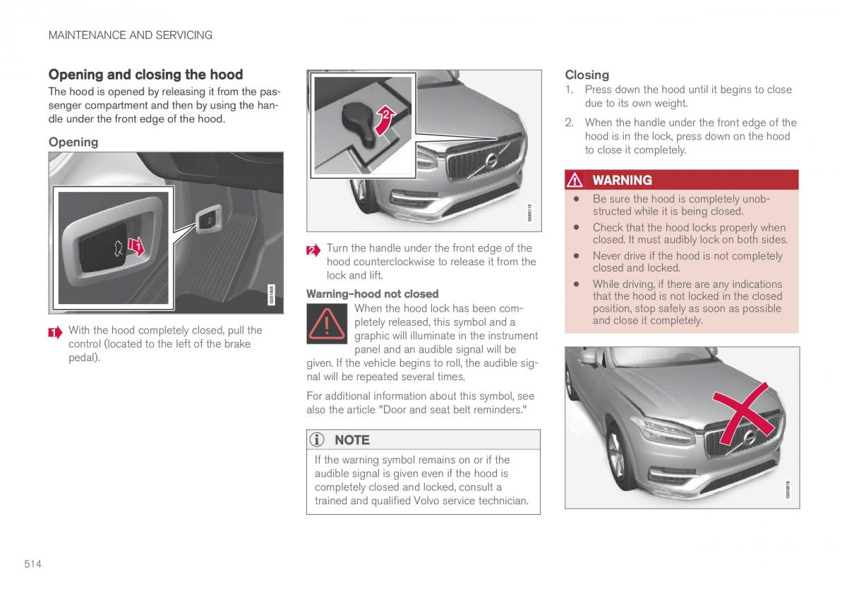 Volvo XC90 II 2 owners manual / page 516