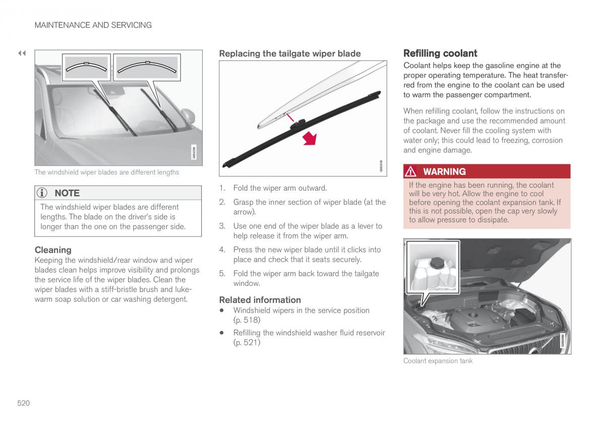 Volvo XC90 II 2 owners manual / page 522