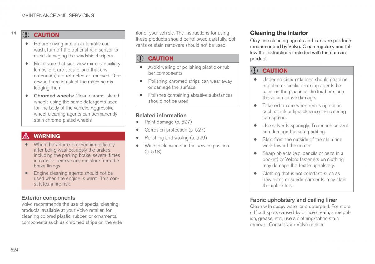 Volvo XC90 II 2 owners manual / page 526