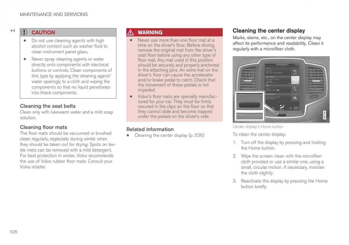 Volvo XC90 II 2 owners manual / page 528