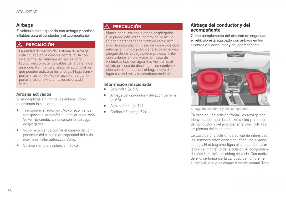 Volvo XC90 II 2 manual del propietario / page 68