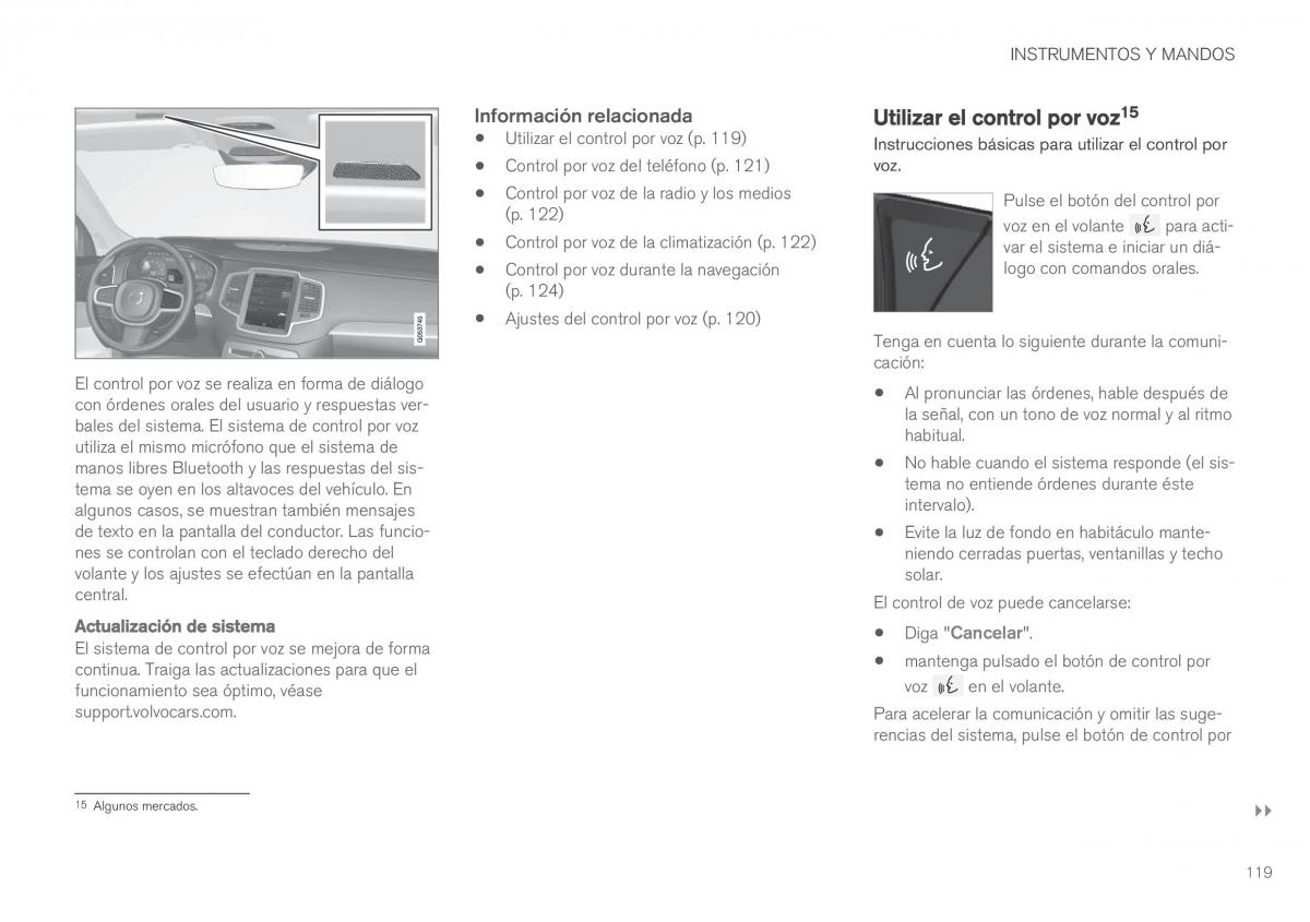 Volvo XC90 II 2 manual del propietario / page 121