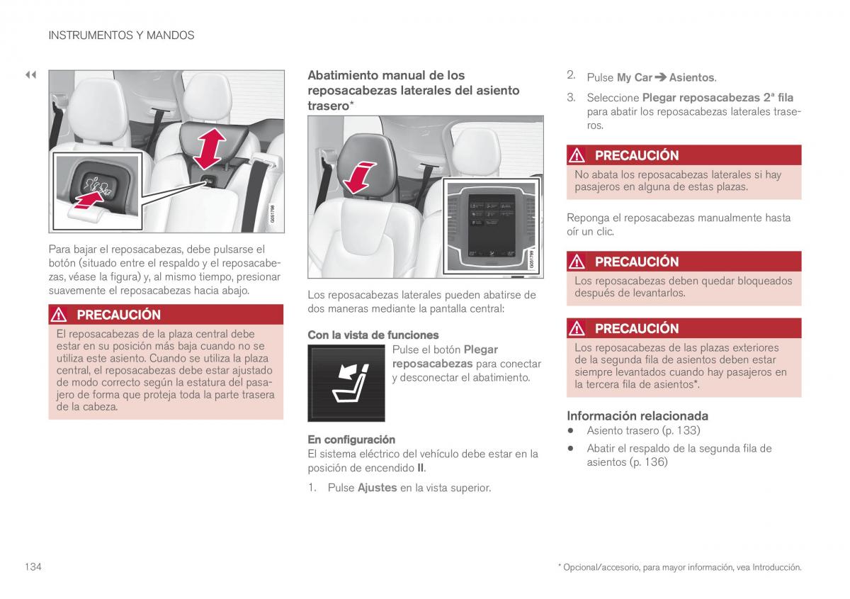 Volvo XC90 II 2 manual del propietario / page 136