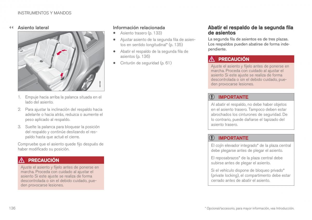 Volvo XC90 II 2 manual del propietario / page 138