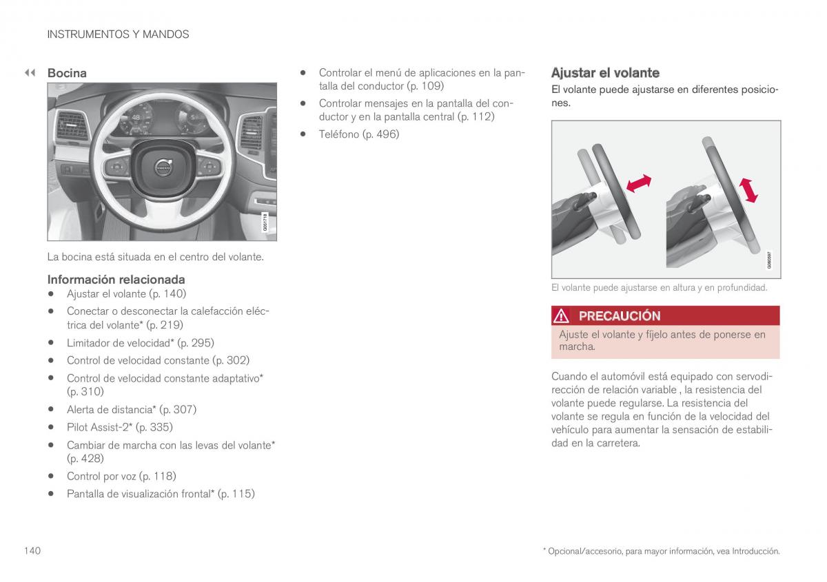 Volvo XC90 II 2 manual del propietario / page 142